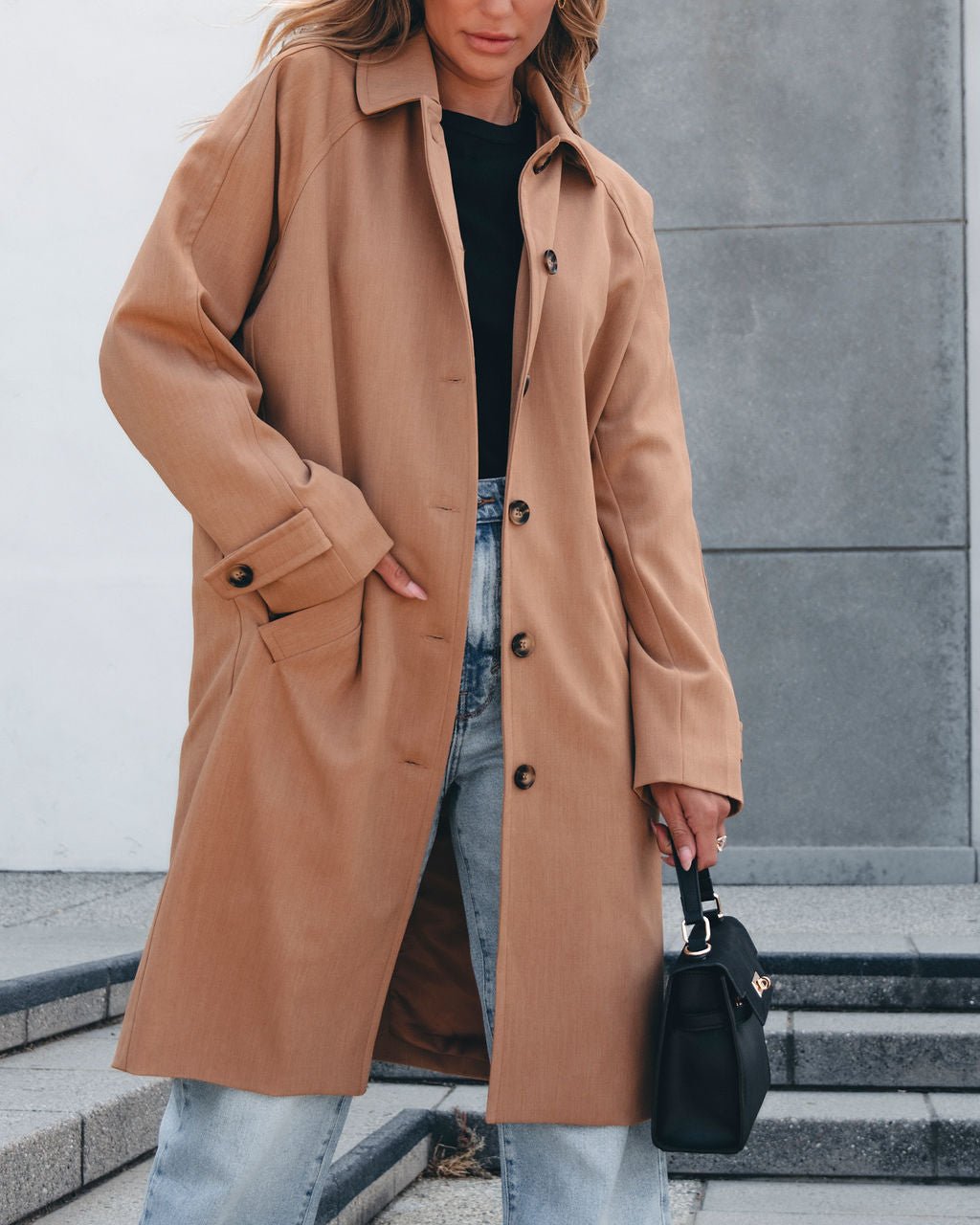 Classic Cocoon Coat - Camel - Magnolia Boutique