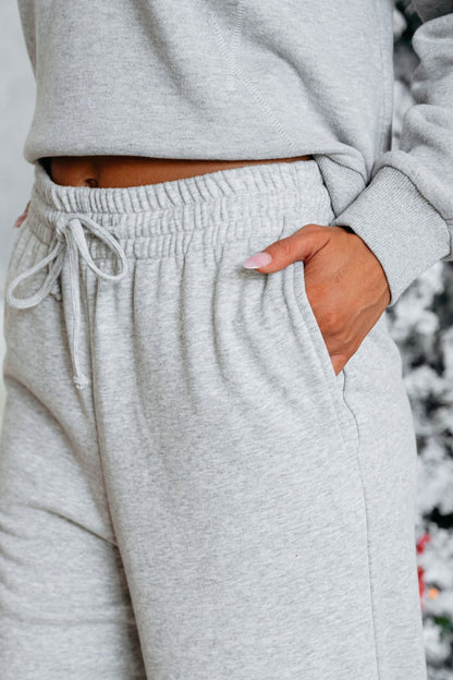 Comfort Lounge Grey Wide Leg Sweatpants - Magnolia Boutique