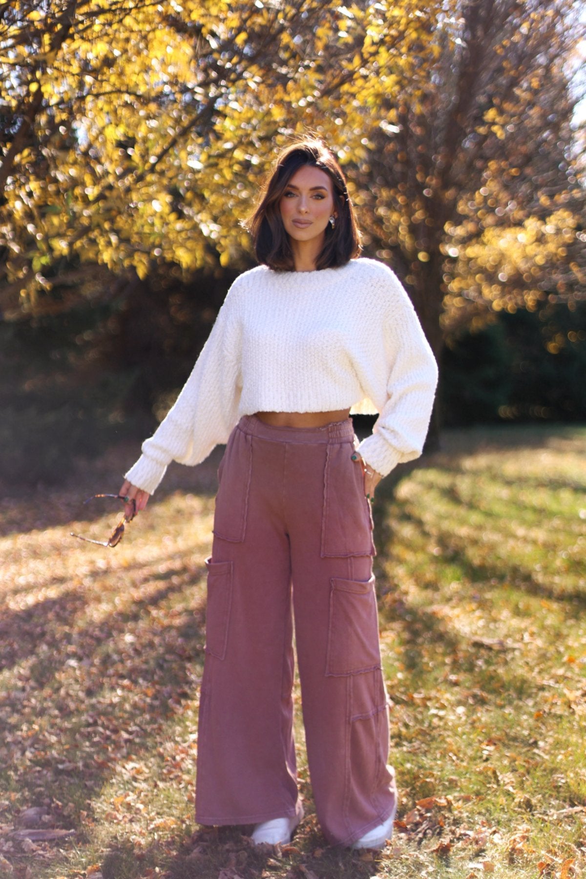 Comfy Casual Wide Leg Cargo Pants - Magnolia Boutique