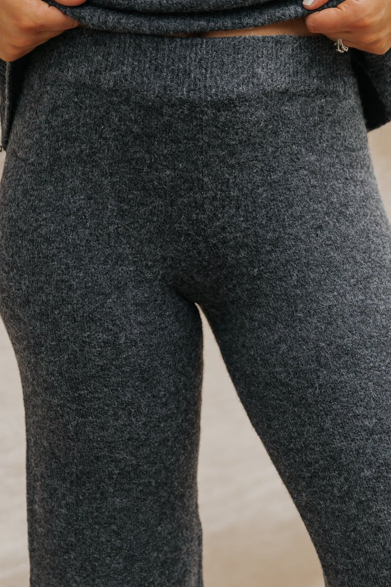 Comfy Lounge Sweater Pants - Charcoal - Magnolia Boutique