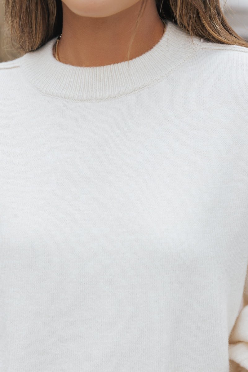 Anthropologie White/cream- batwing dolman sleeve knit sweater- Size Large purchases