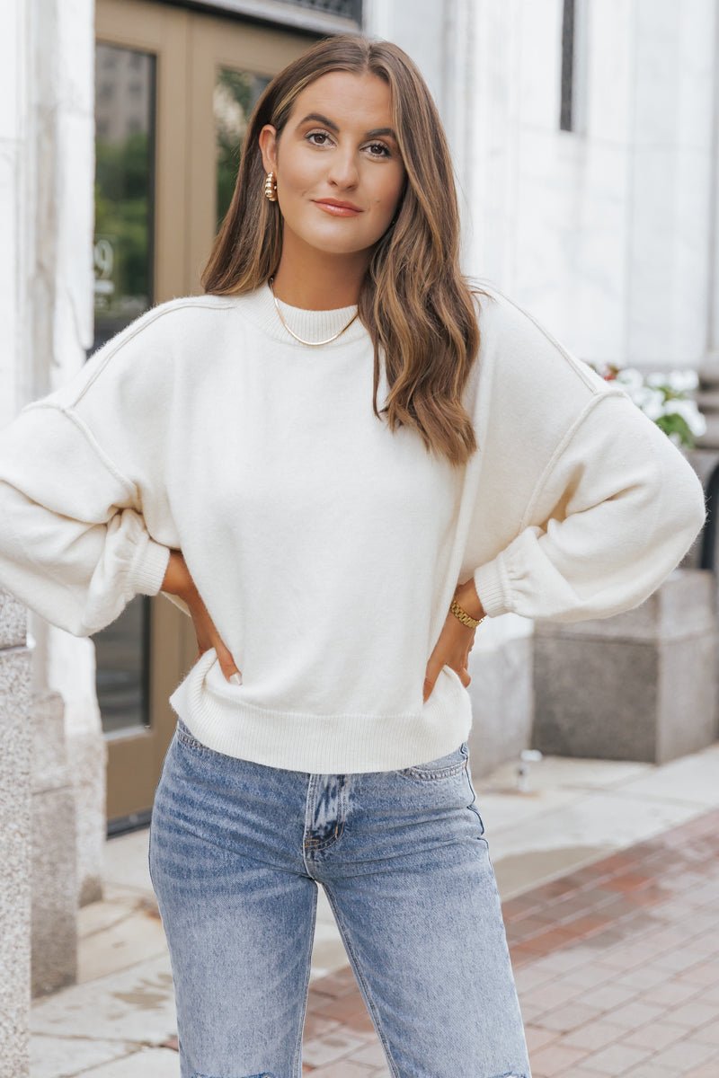 Cozy Long Dolman Sleeve Sweater - Magnolia Boutique