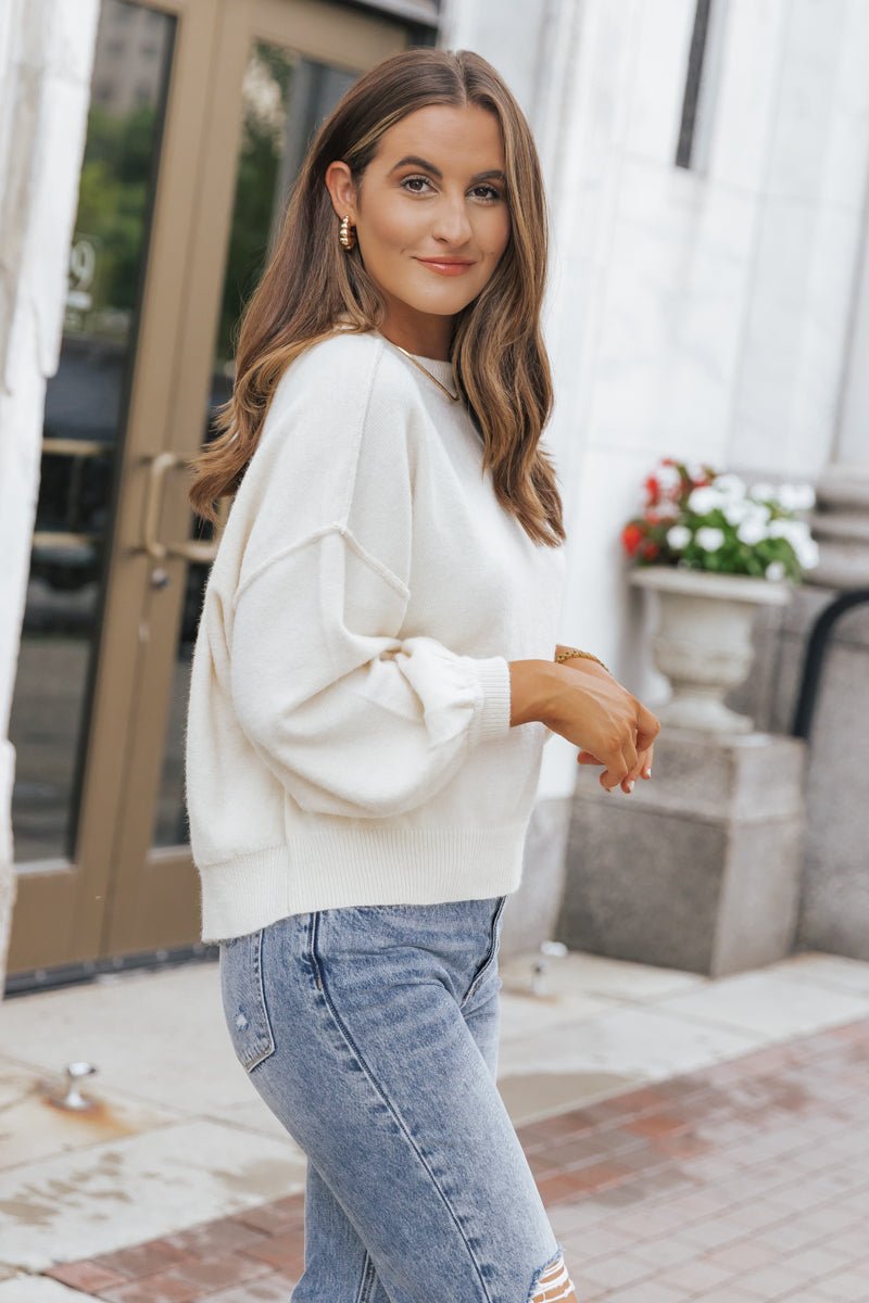 Cozy Long Dolman Sleeve Sweater - Magnolia Boutique