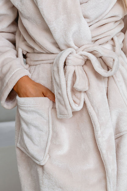 Cozy Soft Cream Robe - Magnolia Boutique