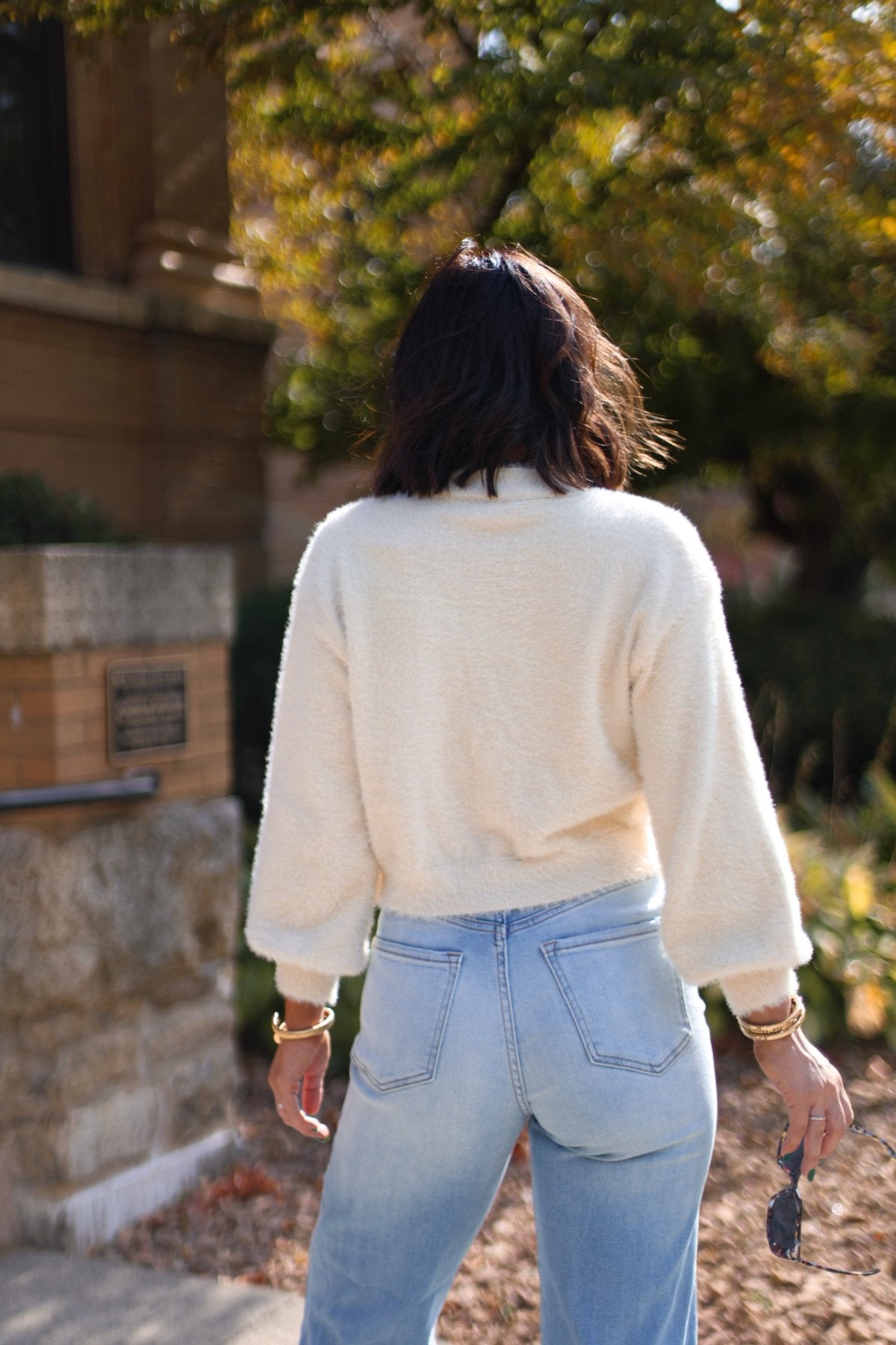 Cream Boat Neck Pointelle Sweater - Magnolia Boutique