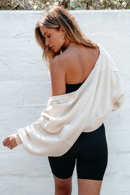 Cream Cropped Shrug Cardigan - Magnolia Boutique