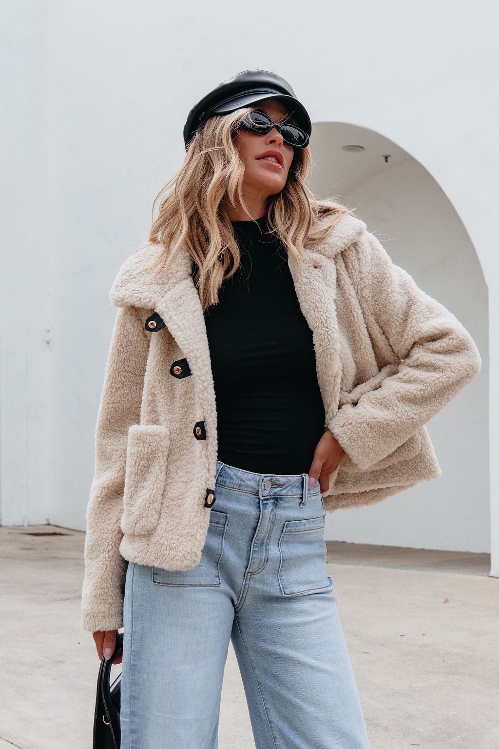 Bethany Up Hooded Sherpa Jacket main image 1