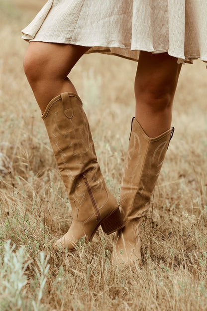 Dirty Laundry Upwind Western Boots - Camel - Magnolia Boutique
