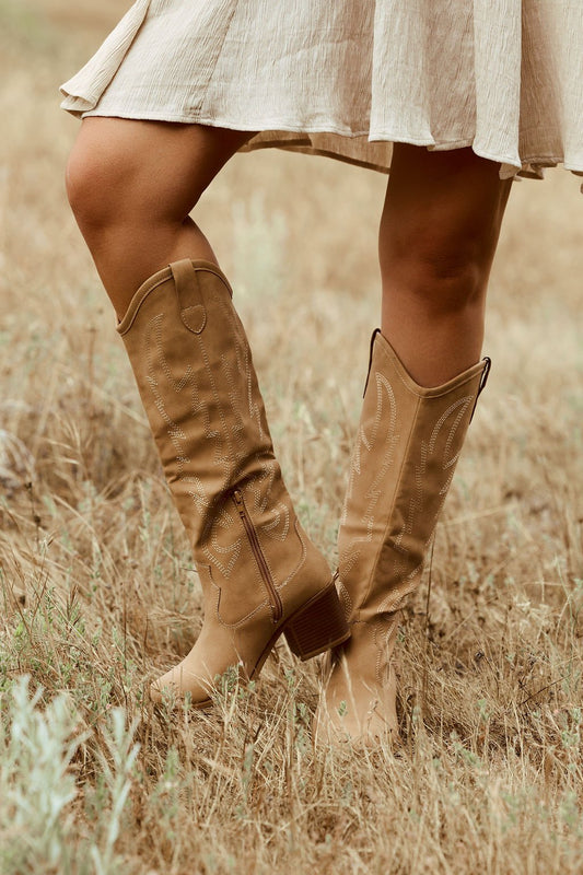 Dirty Laundry Upwind Western Boots - Camel - Magnolia Boutique