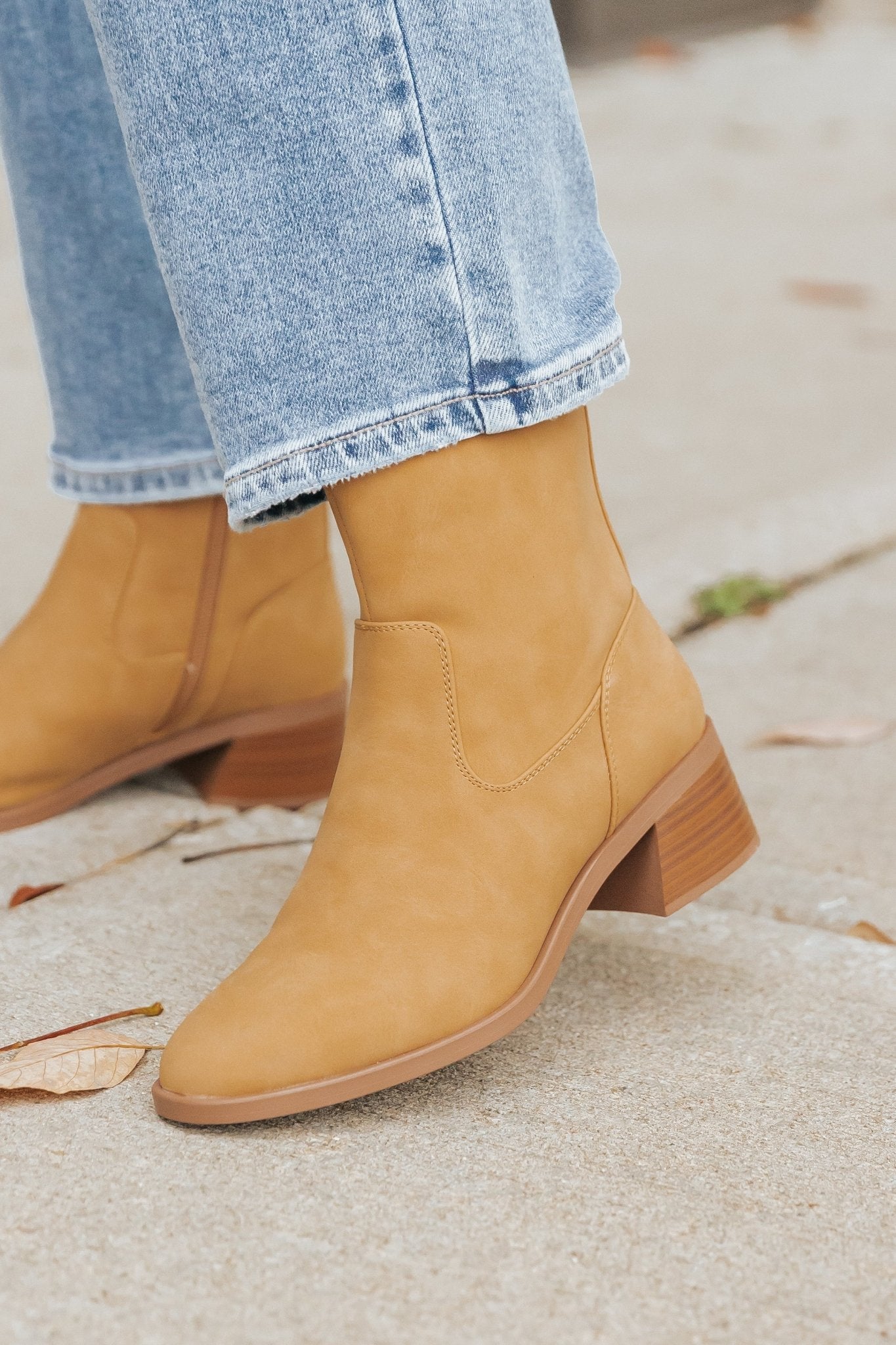 Elena Tan Heeled Booties - Magnolia Boutique