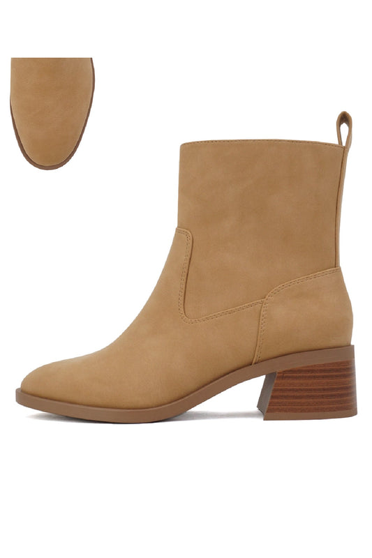 Elena Tan Heeled Booties - Magnolia Boutique