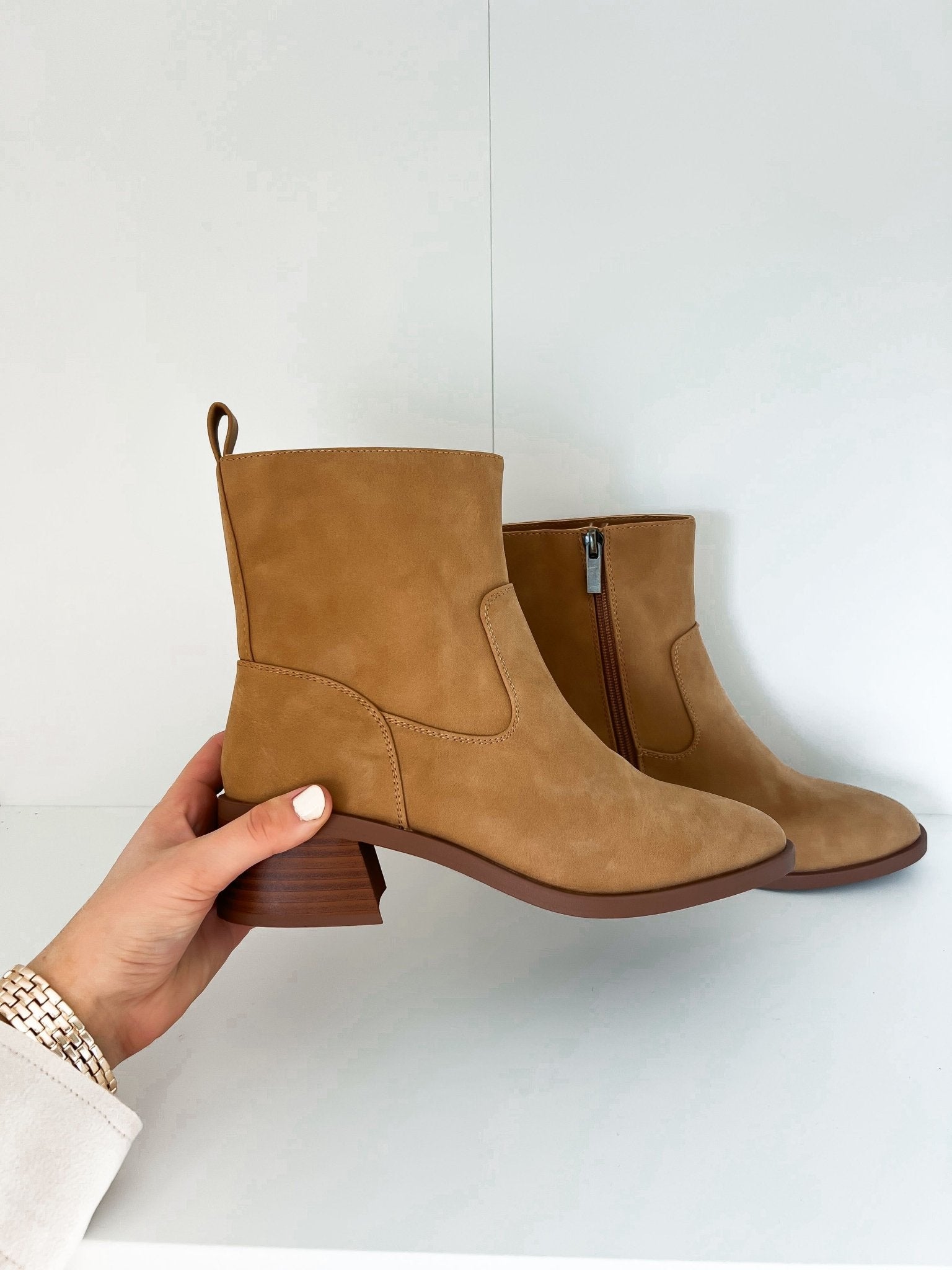 Elena Tan Heeled Booties - DOORBUSTER - Magnolia Boutique