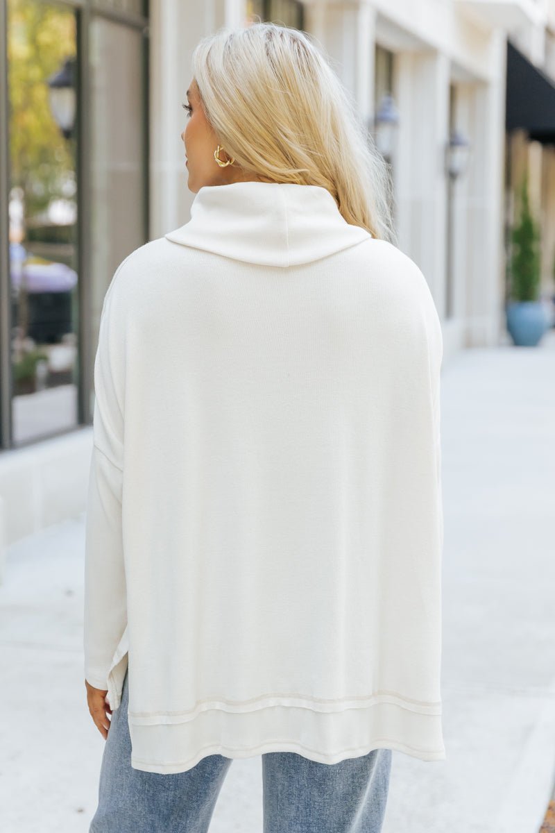 Essential Fall Turtleneck Sweater - Cream - Magnolia Boutique