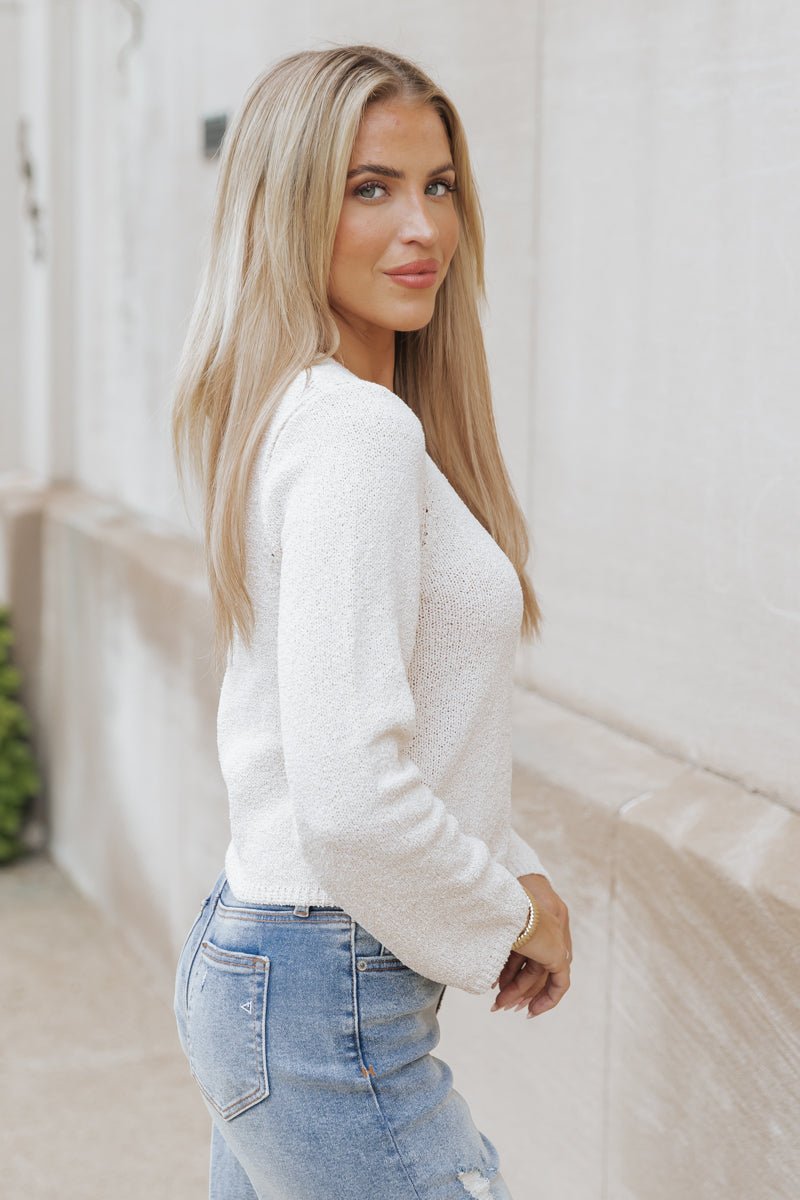 Essential Lightweight Cardigan - Ivory - Magnolia Boutique