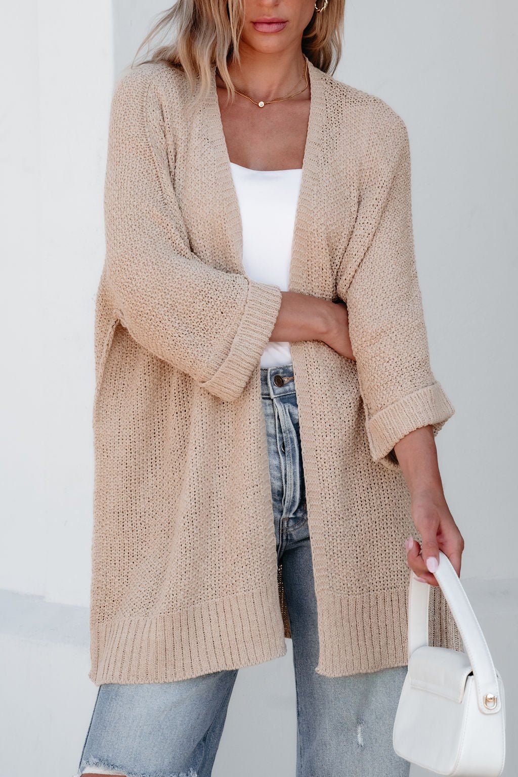 Taupe Cardigan Lightweight discount and soft