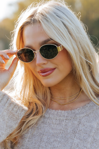 Everyday Chic Round Sunglasses - Gold - Magnolia Boutique