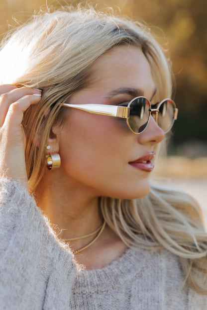 Everyday Chic Round Sunglasses - Gold - Magnolia Boutique