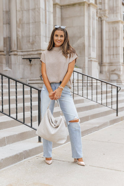 Everyday Classic Mock Neck Sweater - Mocha - Magnolia Boutique