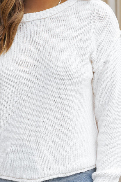 Everyday Fall Pullover Sweater - Ivory - Magnolia Boutique