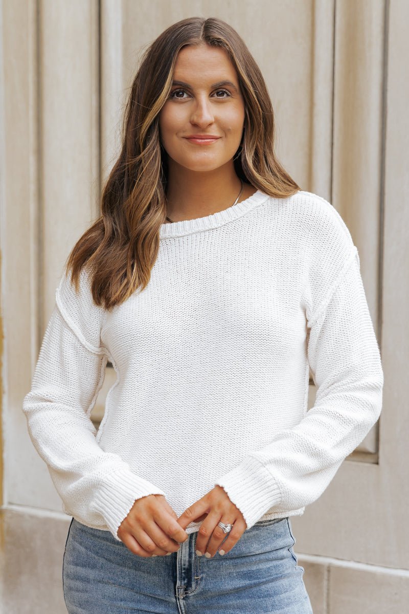 Everyday Fall Pullover Sweater - Ivory - Magnolia Boutique