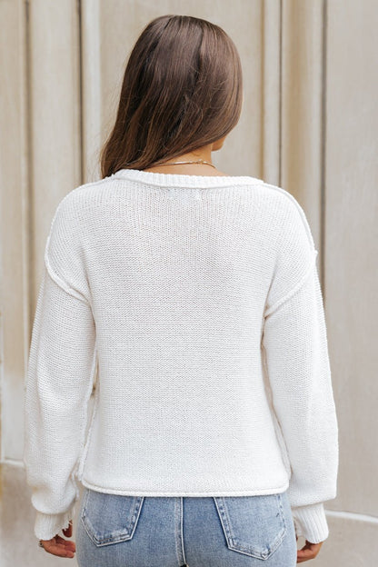 Everyday Fall Pullover Sweater - Ivory - Magnolia Boutique