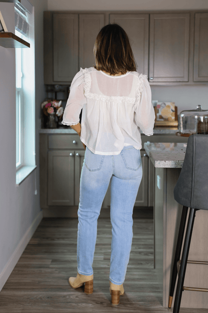 Everyday Light Wash High Rise Straight Leg Jeans - Magnolia Boutique