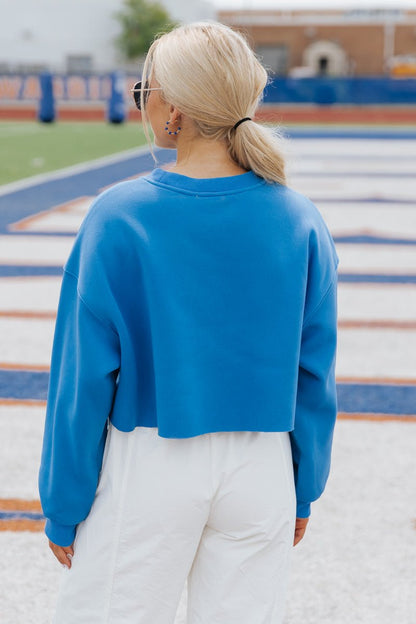 Florida Blue Cropped Sweatshirt - Magnolia Boutique