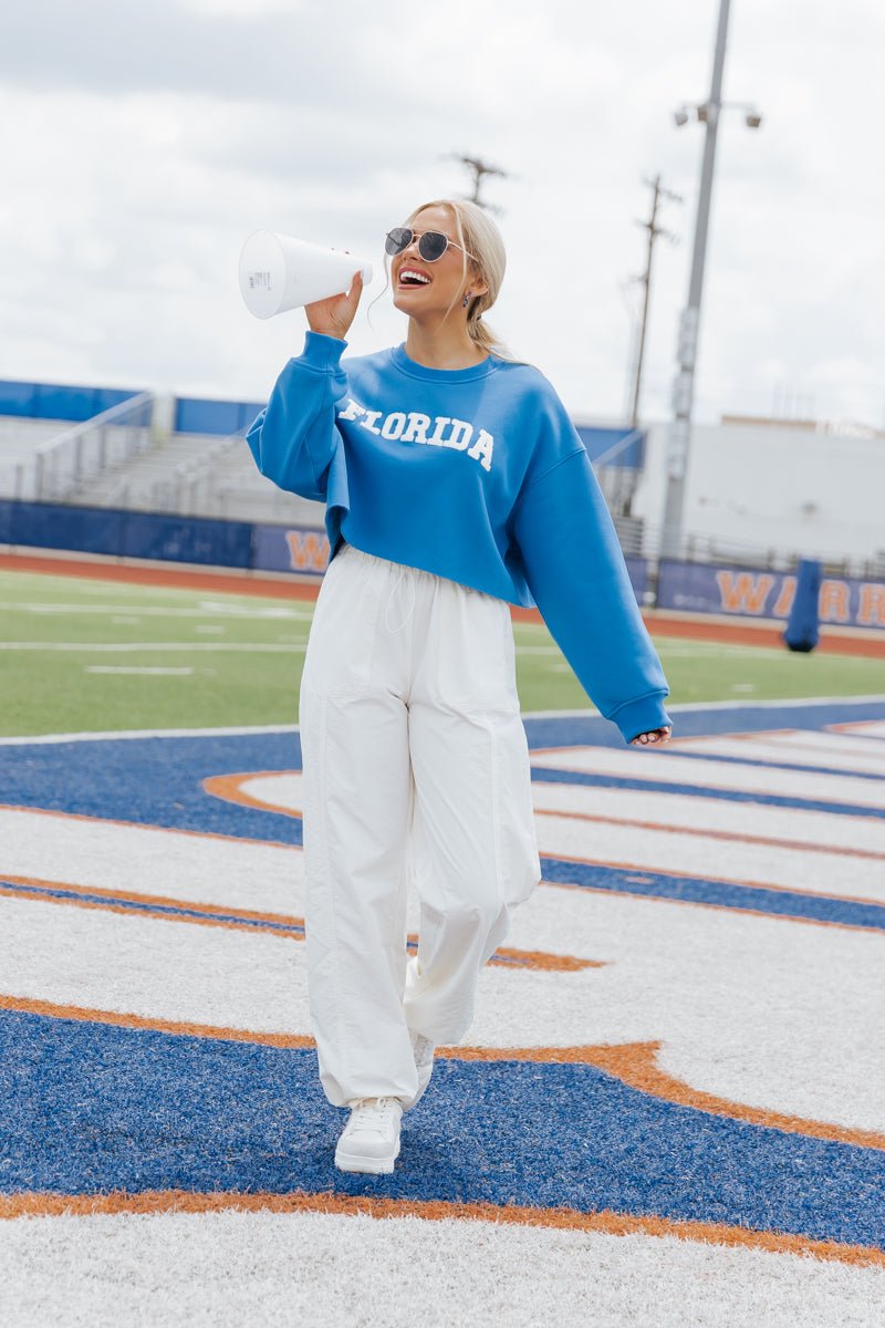 Florida Blue Cropped Sweatshirt - Magnolia Boutique