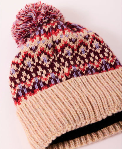 Free People First Frost Fairisle Pom Beanie - Magnolia Boutique