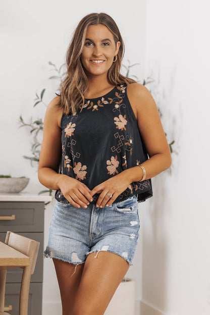 Free People Fun & Flirty Embroidered Top - Magnolia Boutique
