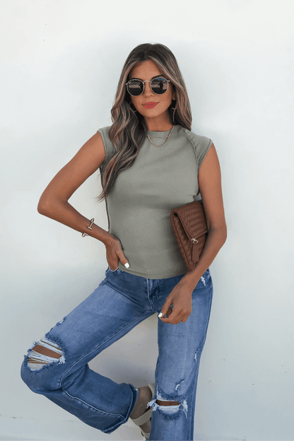 Free People Green Ever Had Tee