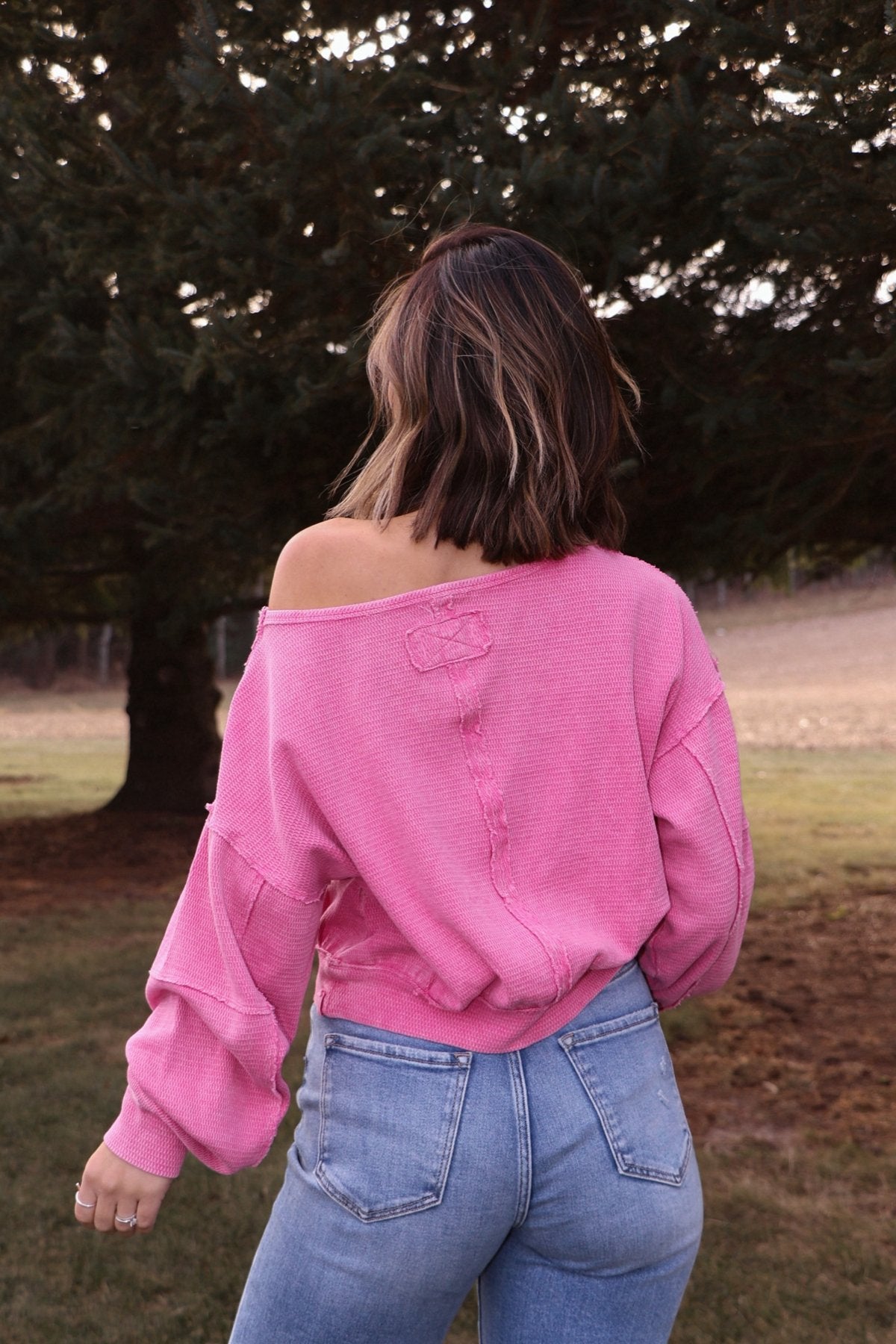 Free People Pink Ife Pullover Sweatshirt - Magnolia Boutique