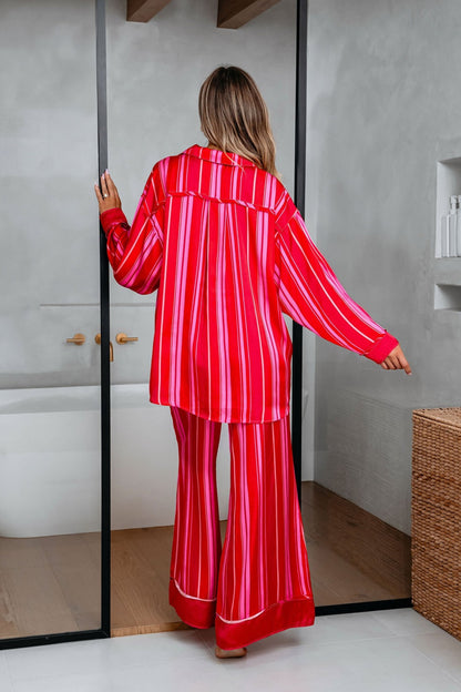 Free People Red Striped Dreamy Days Pajama Set - Magnolia Boutique