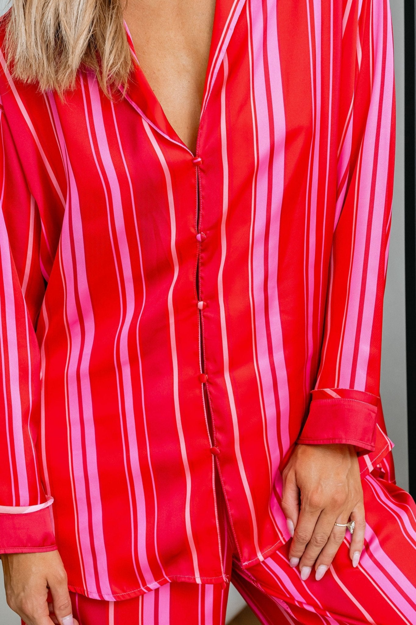 Free People Red Striped Dreamy Days Pajama Set - Magnolia Boutique