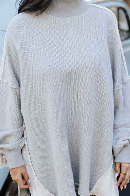 Free People Wonderful Grey Pullover - Magnolia Boutique