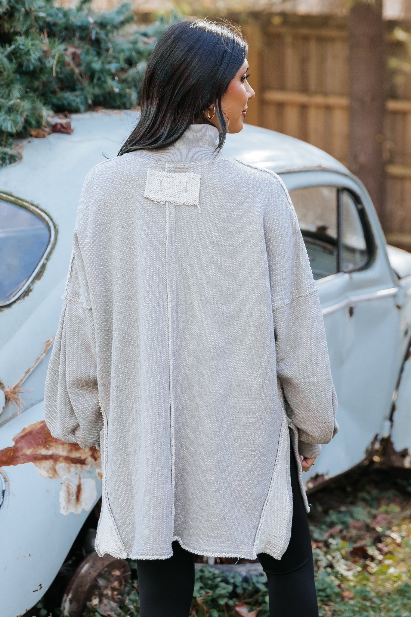 Free People Wonderful Grey Pullover - Magnolia Boutique