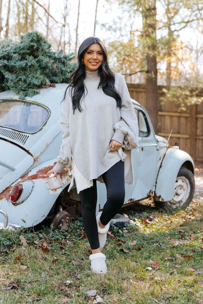 Free People Wonderful Grey Pullover - Magnolia Boutique