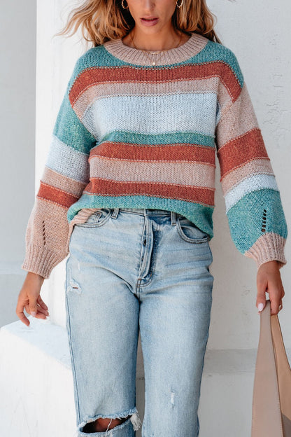 Fresh Start Multi Striped Sweater - Magnolia Boutique