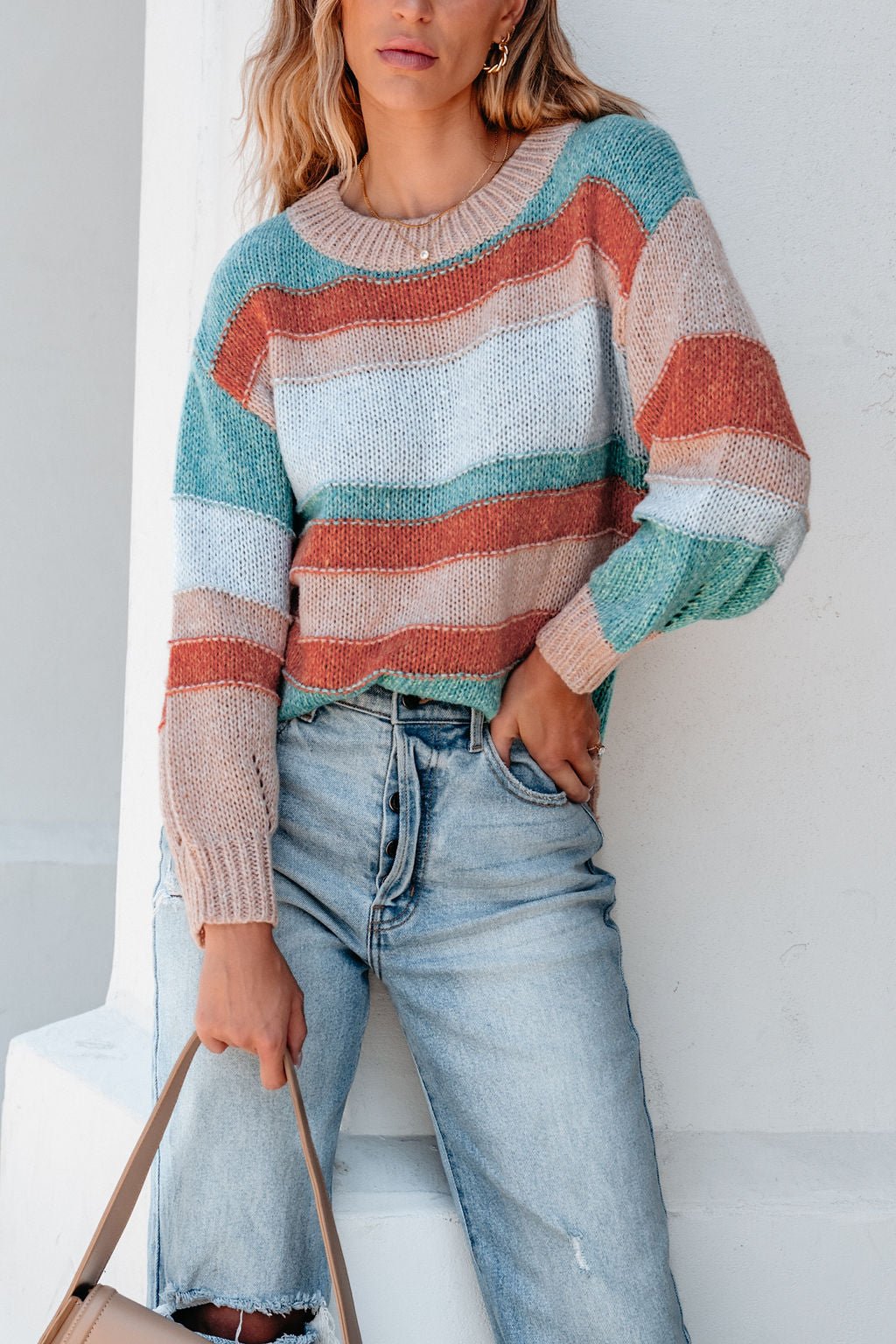 Fresh Start Multi Striped Sweater - Magnolia Boutique