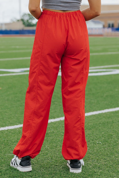 Game On Red Parachute Pants - Magnolia Boutique