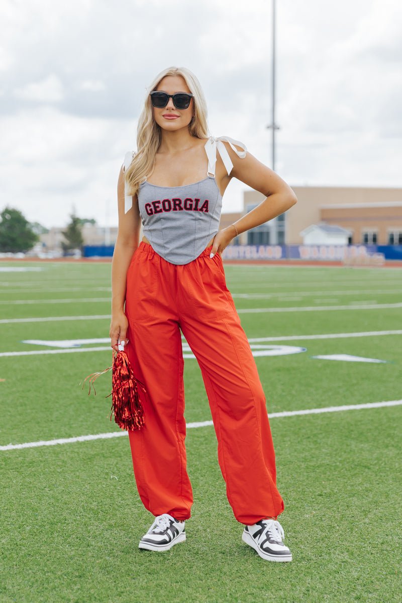 Game On Red Parachute Pants - Magnolia Boutique