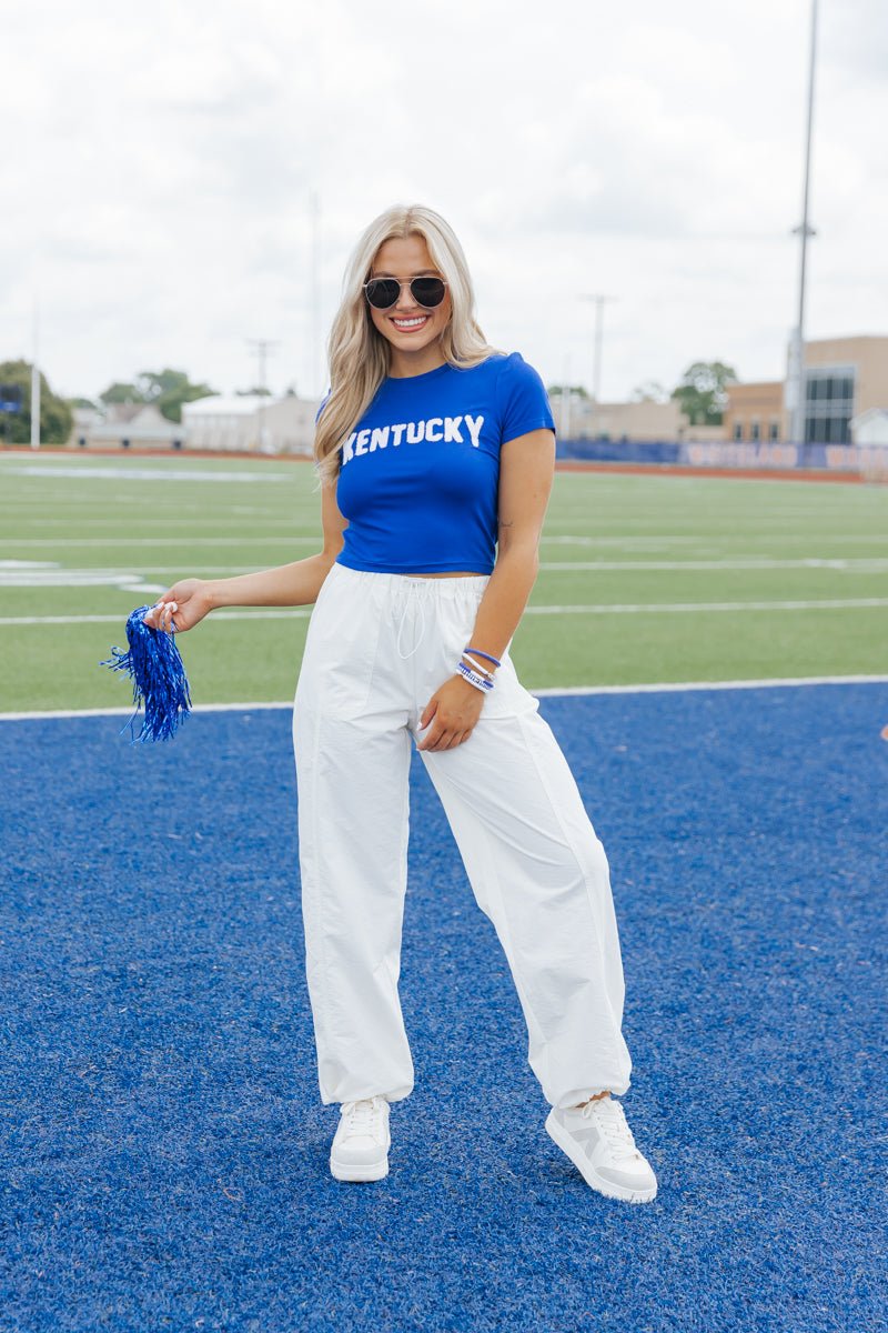 Game On White Parachute Pants - Magnolia Boutique