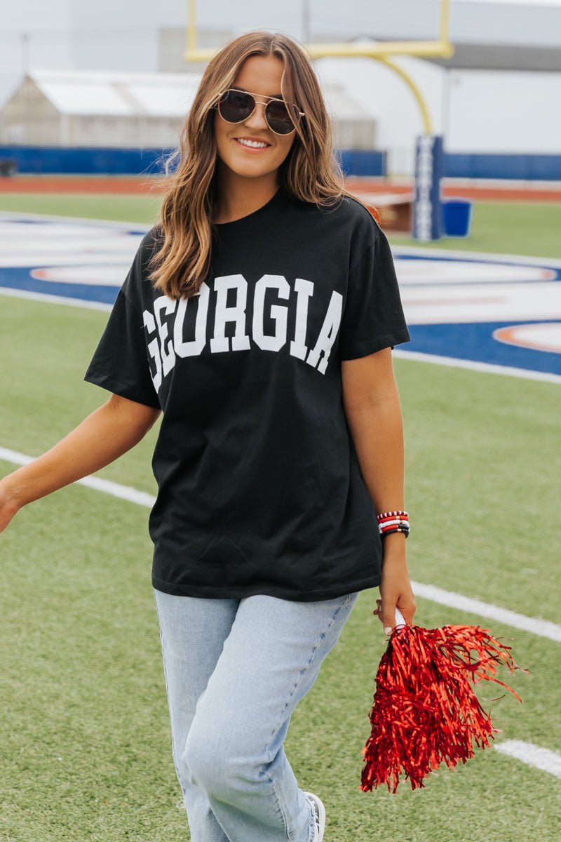 Georgia Black Game Day Tee - Magnolia Boutique