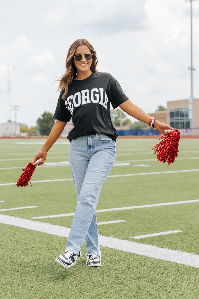 Georgia Black Game Day Tee - Magnolia Boutique