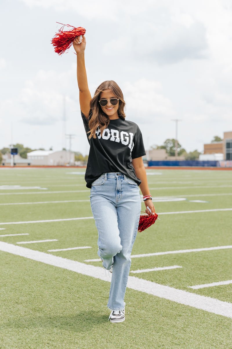 Georgia Black Game Day Tee - Magnolia Boutique