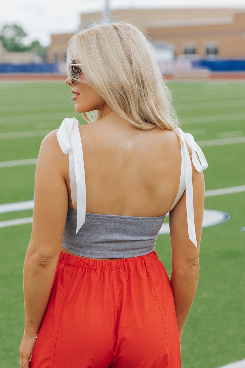 Georgia Sleeveless Satin Bow Top - Magnolia Boutique