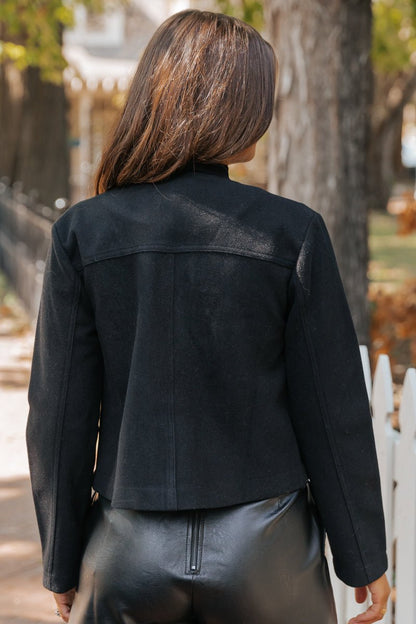 Going Places Black Structured Jacket - Magnolia Boutique