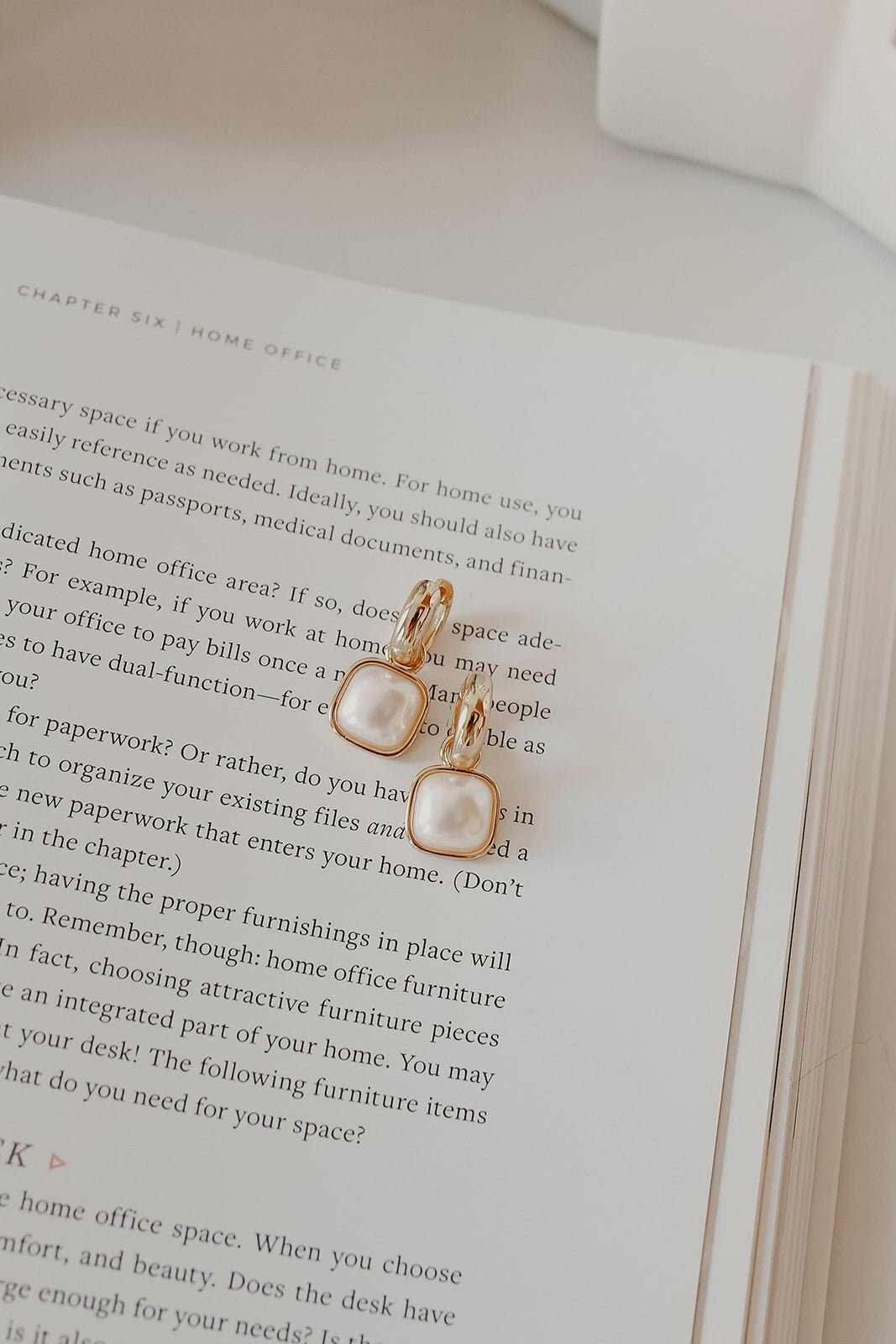 Gold Dipped Pearl Charm Earrings - Magnolia Boutique