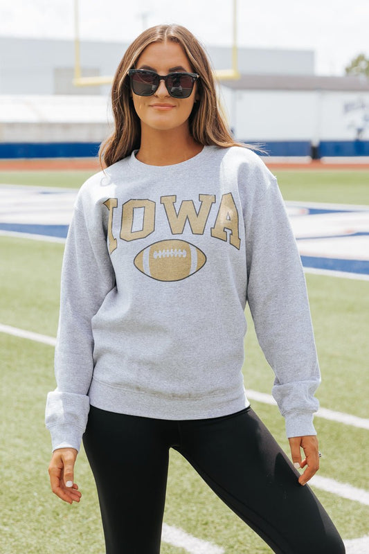 Iowa Grey Graphic Sweatshirt - Magnolia Boutique