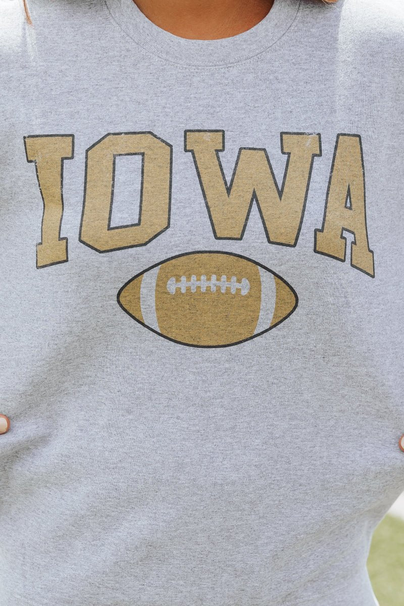 Iowa Grey Graphic Sweatshirt - Magnolia Boutique